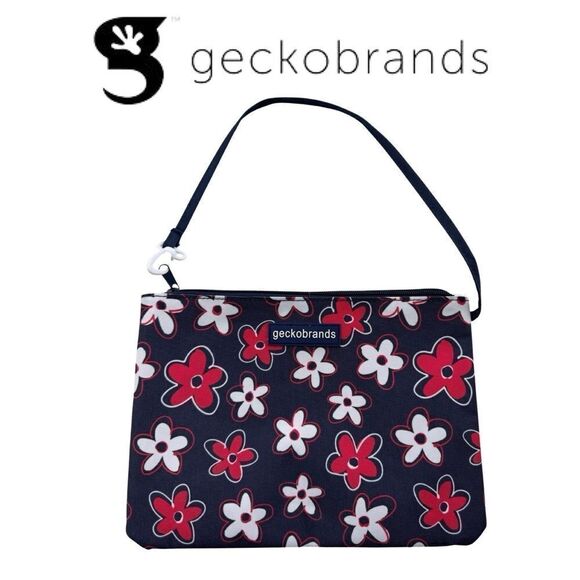 Gecko Brands Wet Dry Swim Suit and Utility Waterproof Bag  American Floral NWT - Picture 1 of 12